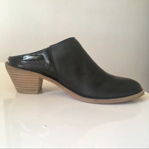 Kelsi Dagger Kellum Mule, Black Leather, Size 5.5
